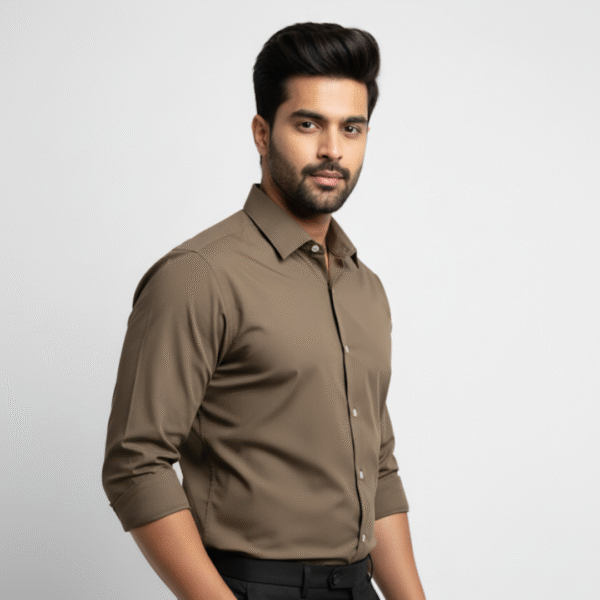 TAUPE BROWN PREMIUM FORMAL SHIRT