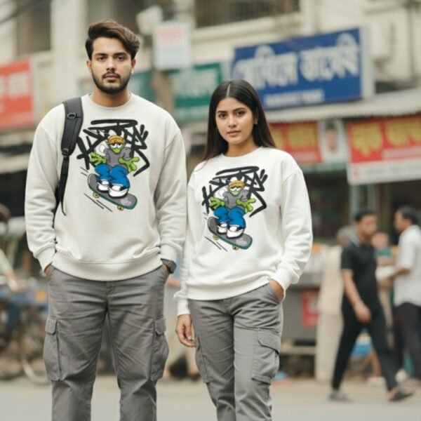 Hip Hop Skull- white